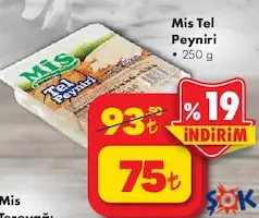 MİS TEL PEYNİRİ 250 G fiyat ve kampanya bilgisi